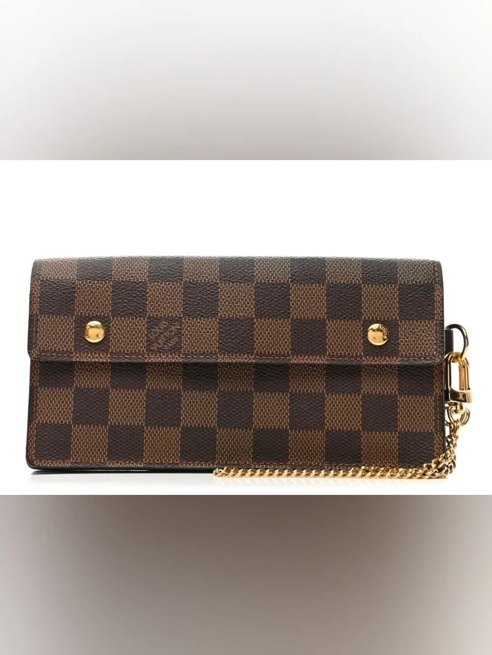 LOUIS VUITTON Damier Ebene Portefeuille Long Modulable Wallet/ UNISEX